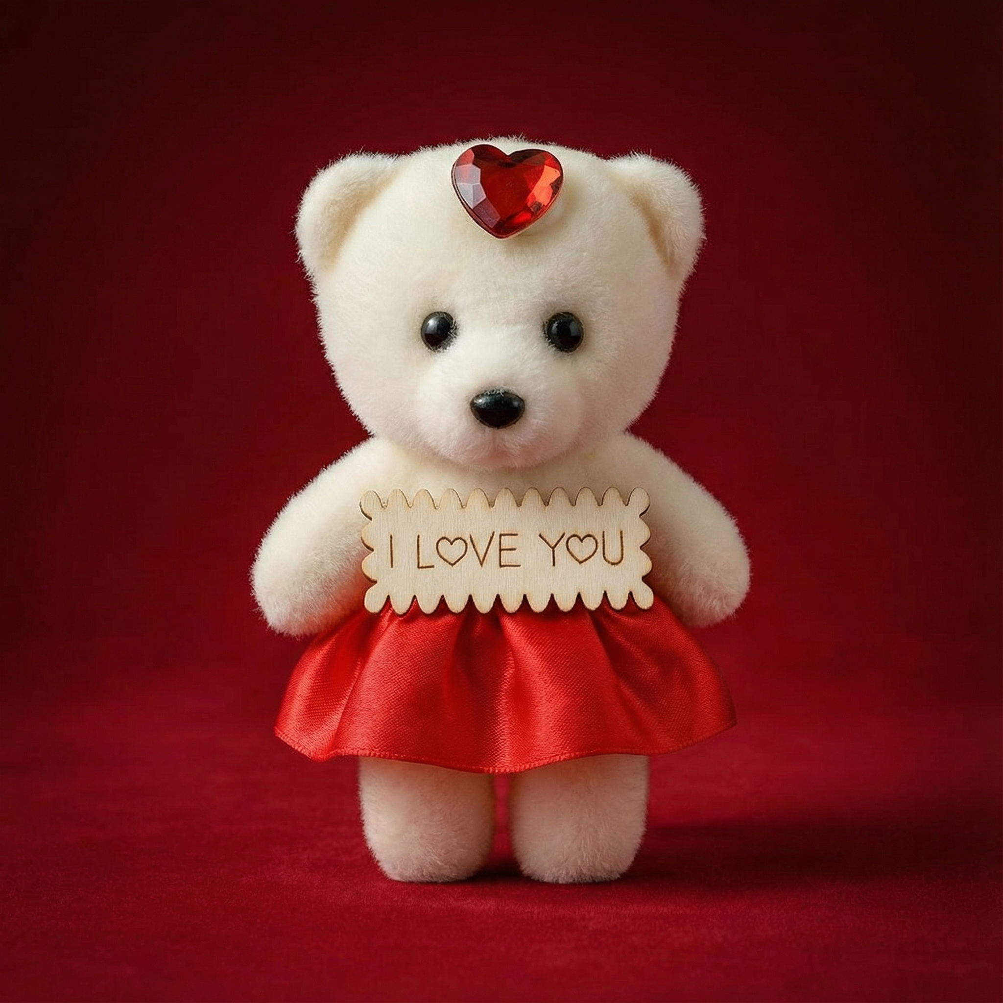 Pudełko Serce z Misiem i Mydlanymi Różami