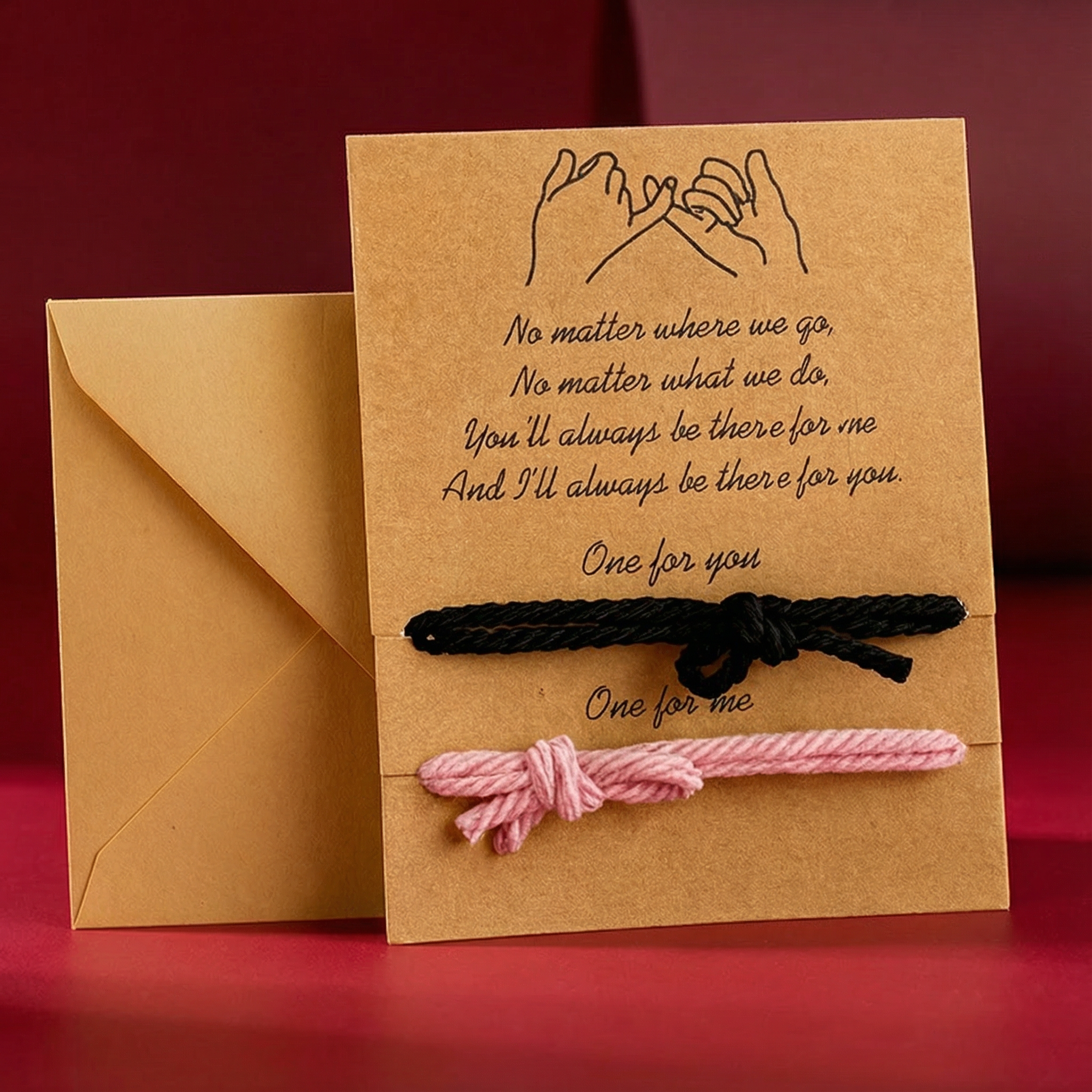 Zestaw bransoletek dla par - połączone serce