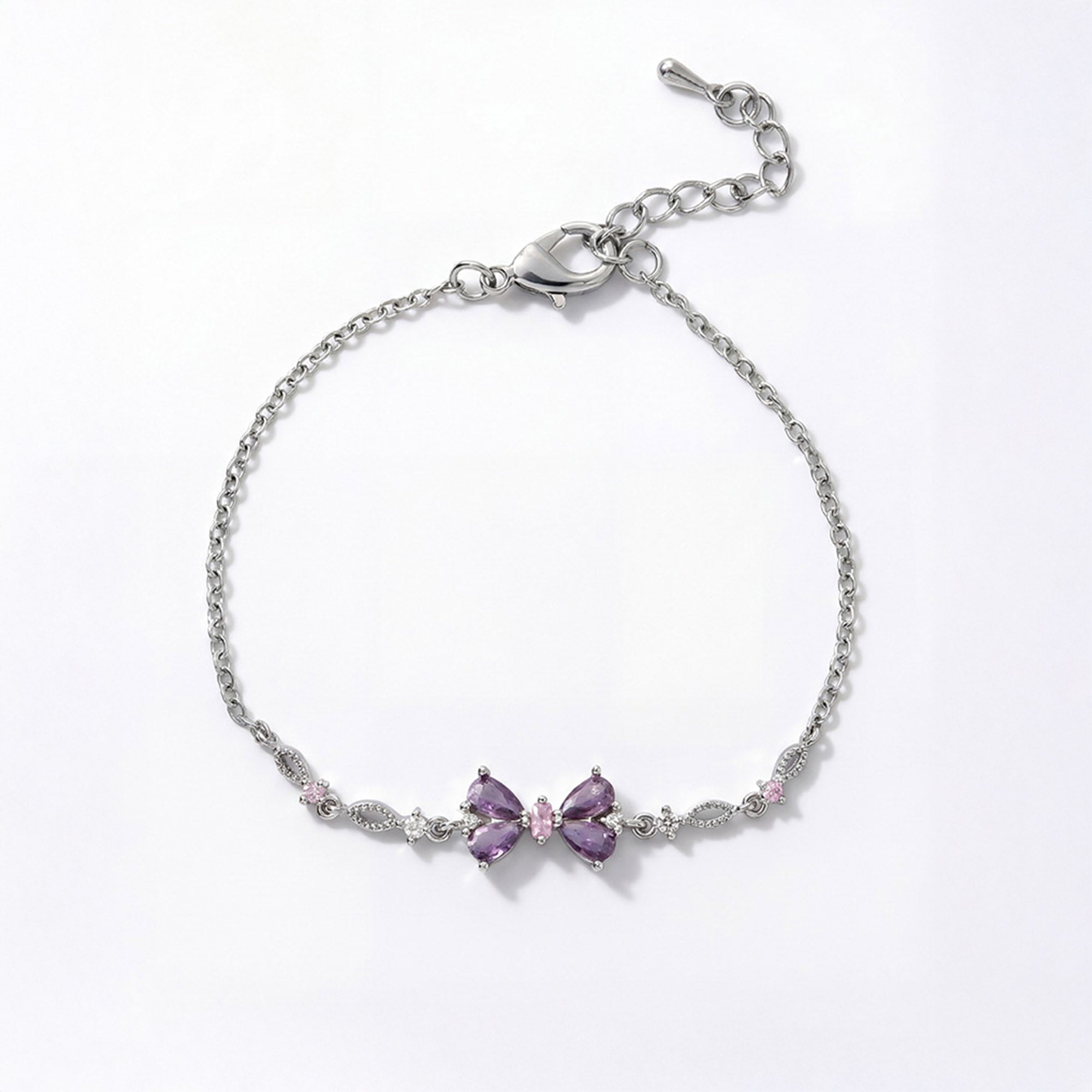 Bransoletka Fioletowy Motyl