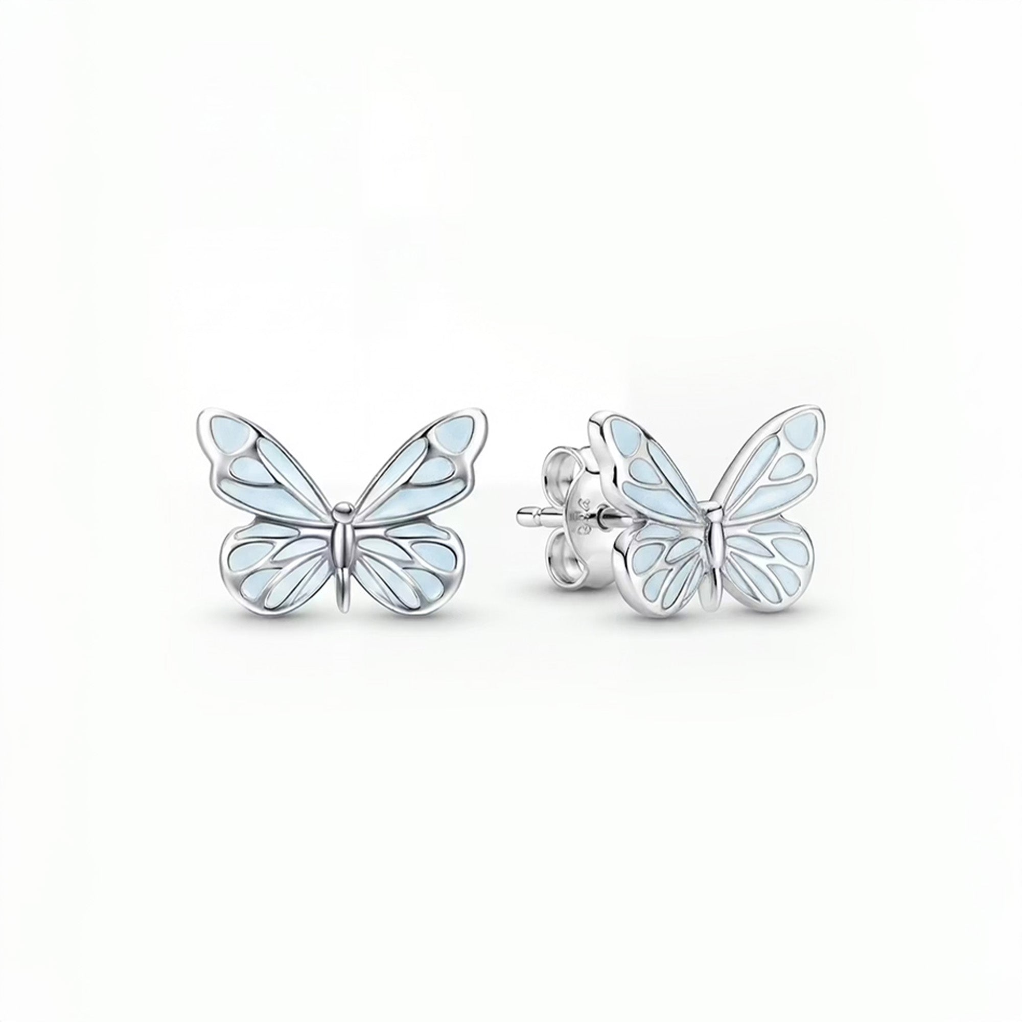 Kolczyki Motylek Świecący w Ciemności