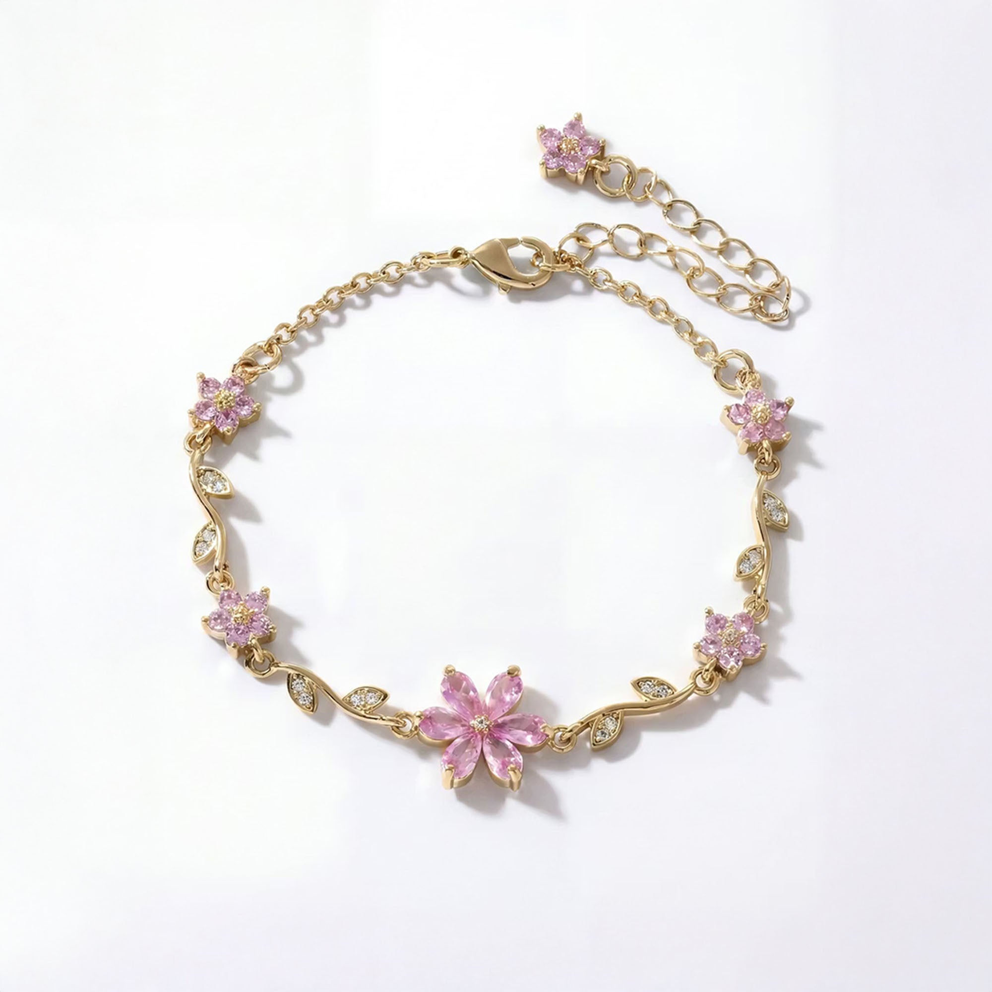 Bransoletka Różowy Kwiat
