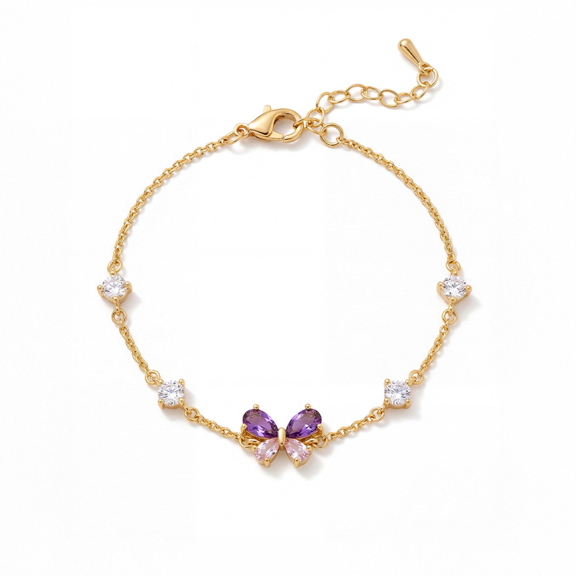 Bransoletka Fioletowy Motyl