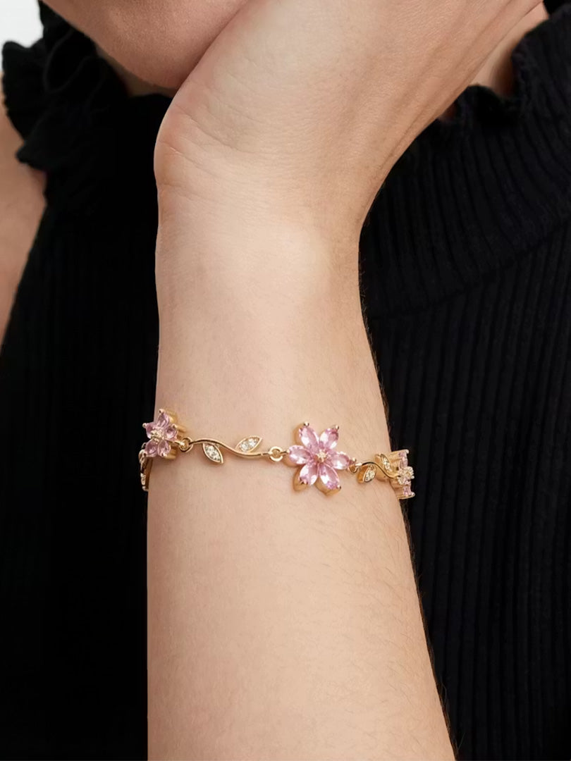 Bransoletka Różowy Kwiat