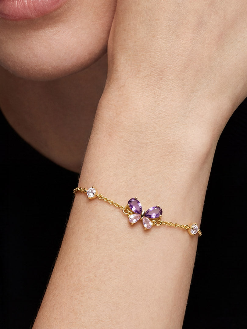 Bransoletka Fioletowy Motyl