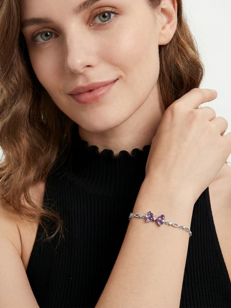 Bransoletka Fioletowy Motyl