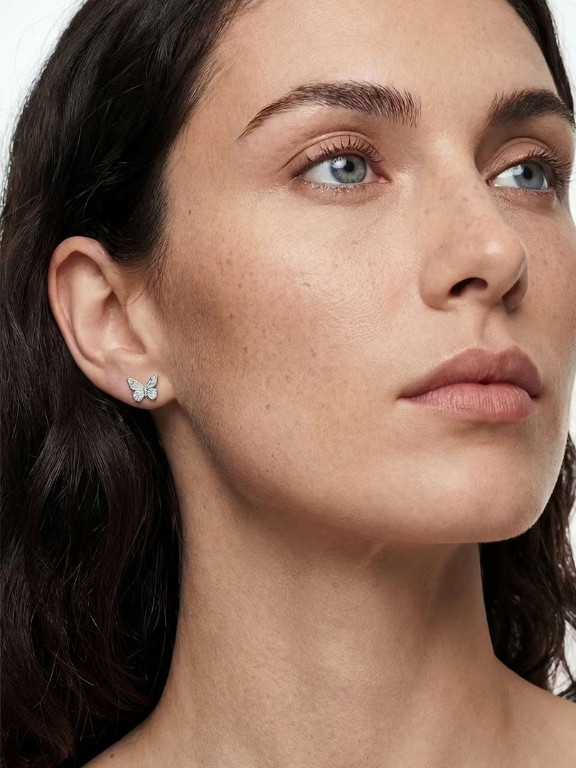 Kolczyki Motylek Świecący w Ciemności